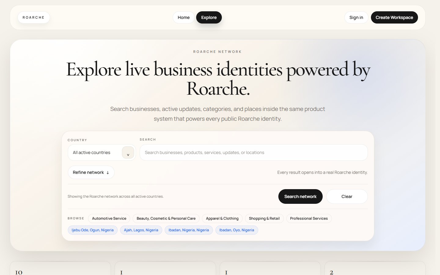 Explore network